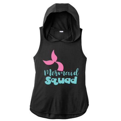 Mermaid Squad Ladies PosiCharge Tri-Blend Wicking Draft Hoodie Tank