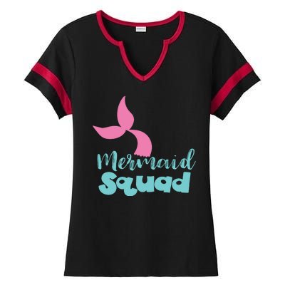 Mermaid Squad Ladies Halftime Notch Neck Tee