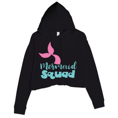 Mermaid Squad Crop Fleece Hoodie