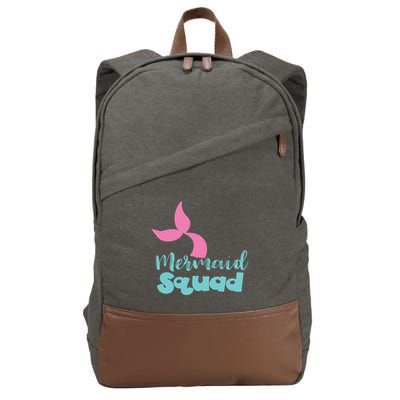 Mermaid Squad Cotton Canvas Backpack