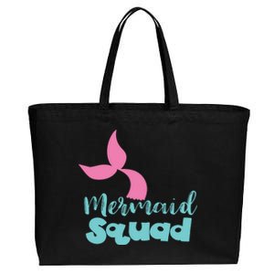 Mermaid Squad Cotton Canvas Jumbo Tote