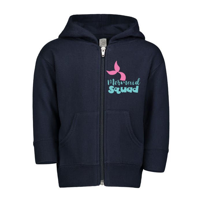 Mermaid Squad Toddler Zip Fleece Hoodie