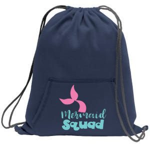 Mermaid Squad Sweatshirt Cinch Pack Bag