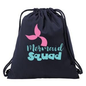 Mermaid Squad Drawstring Bag