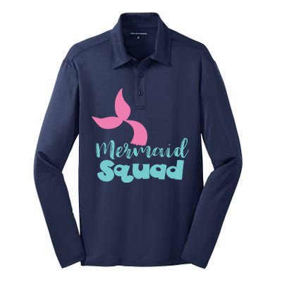 Mermaid Squad Silk Touch Performance Long Sleeve Polo