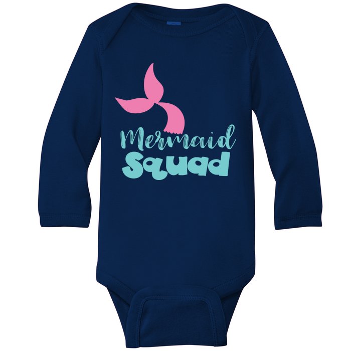 Mermaid Squad Baby Long Sleeve Bodysuit