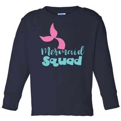 Mermaid Squad Toddler Long Sleeve Shirt