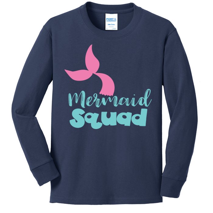 Mermaid Squad Kids Long Sleeve Shirt