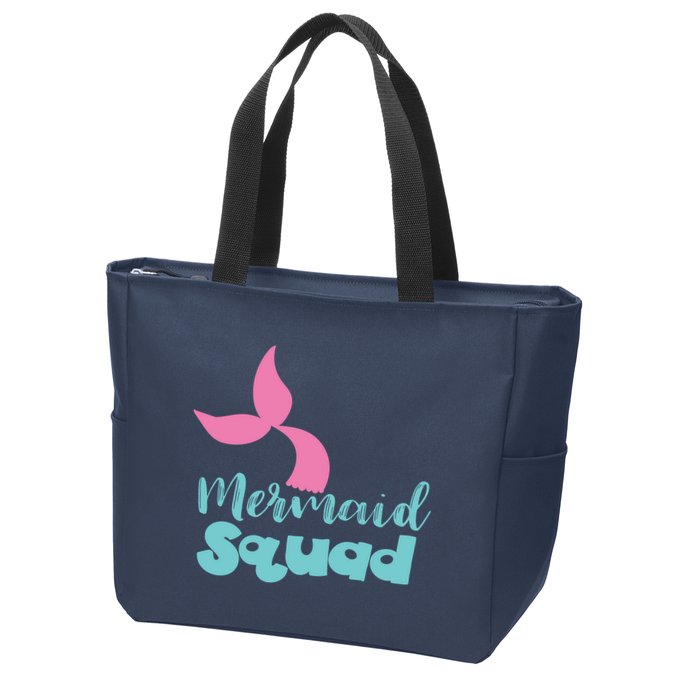 Mermaid Squad Zip Tote Bag