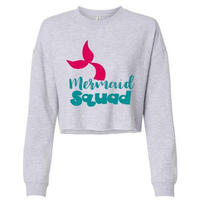 Mermaid Squad Cropped Pullover Crew