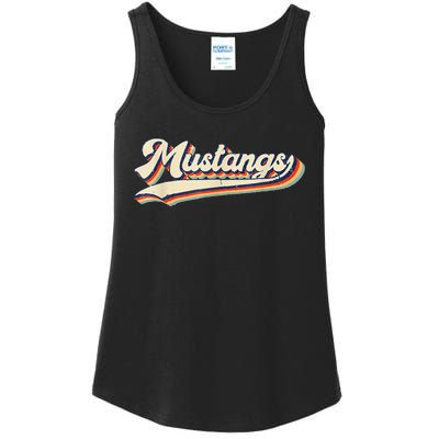 Mustangs Sports Name Ladies Essential Tank