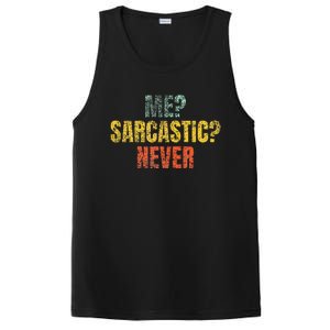 Me Sarcastic Never Funny Sarcasm PosiCharge Competitor Tank