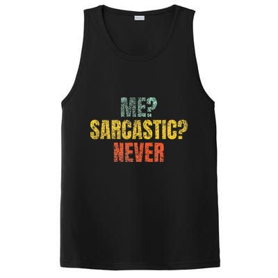 Me Sarcastic Never Funny Sarcasm PosiCharge Competitor Tank