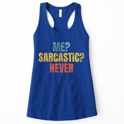 Me Sarcastic Never Funny Sarcasm Womens Tank Top