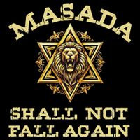 Masada Shall Not Fall Again Lion Judah Star Of David Israel Visor