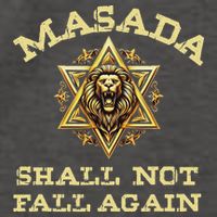 Masada Shall Not Fall Again Lion Judah Star Of David Israel Vector Backpack