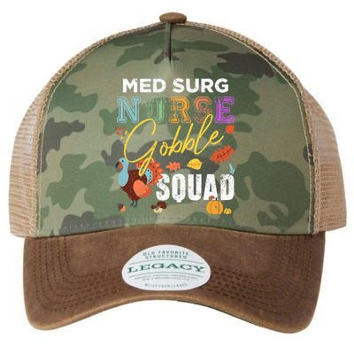 Med Surg Nurse Gobble Squad Thanksgiving Fall Legacy Tie Dye Trucker Hat