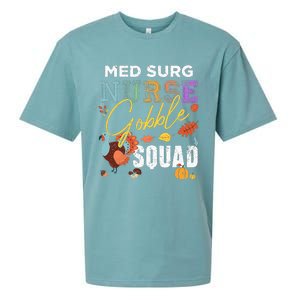 Med Surg Nurse Gobble Squad Thanksgiving Fall Sueded Cloud Jersey T-Shirt