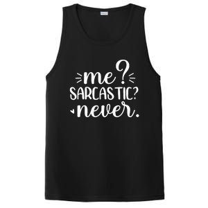 Me Sarcastic Never Funny Saying PosiCharge Competitor Tank