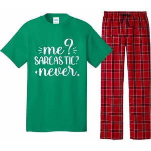 Me Sarcastic Never Funny Saying Pajama Set