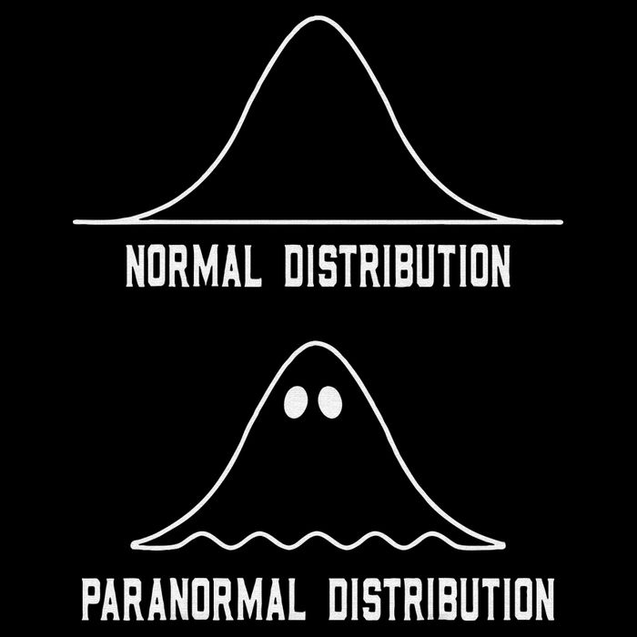 Math Statistics Normal Paranormal Distribution Teacher Tall T-Shirt