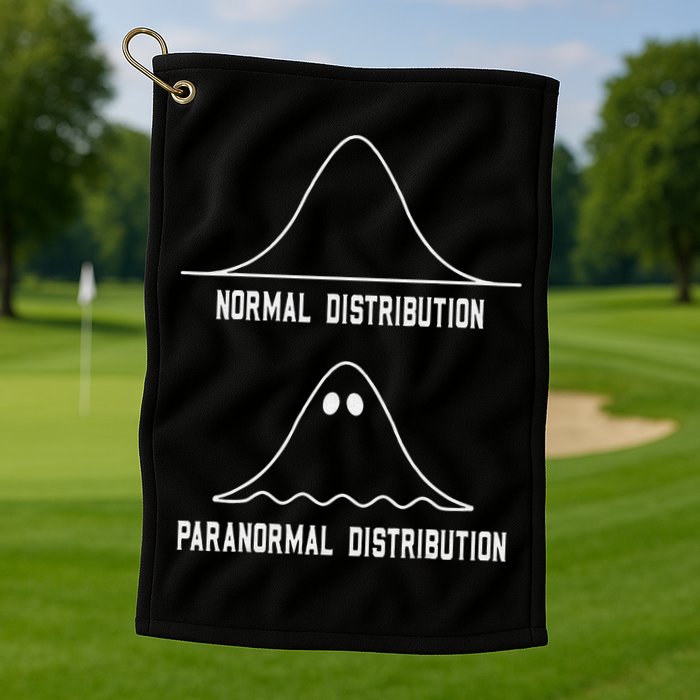 Math Statistics Normal Paranormal Distribution Teacher Golf Towel