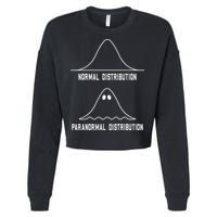 Math Statistics Normal Paranormal Distribution Teacher Cropped Pullover Crew
