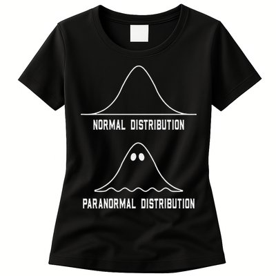 Math Statistics Normal Paranormal Distribution Teacher Womens T-Shirt