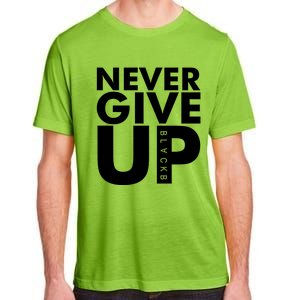 Mo Salah Never Give Up Adult ChromaSoft Performance T-Shirt