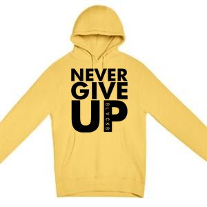 Mo Salah Never Give Up Premium Pullover Hoodie