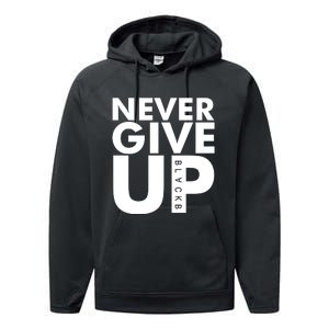 Mo Salah Never Give Up Performance Fleece Hoodie