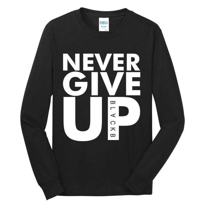 Mo Salah Never Give Up Tall Long Sleeve T-Shirt