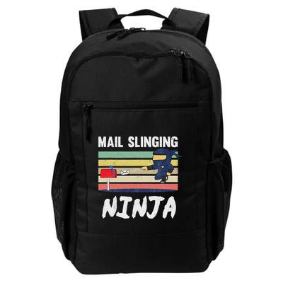 Mail Slinging Ninja Mailman Mail Carrier Retro Postman Daily Commute Backpack
