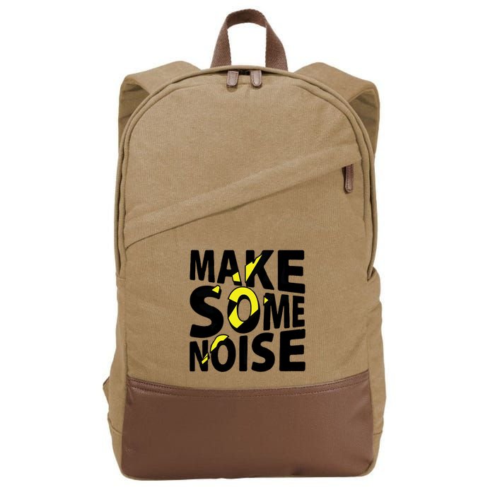 Make Some Noise Flash Cotton Canvas Backpack