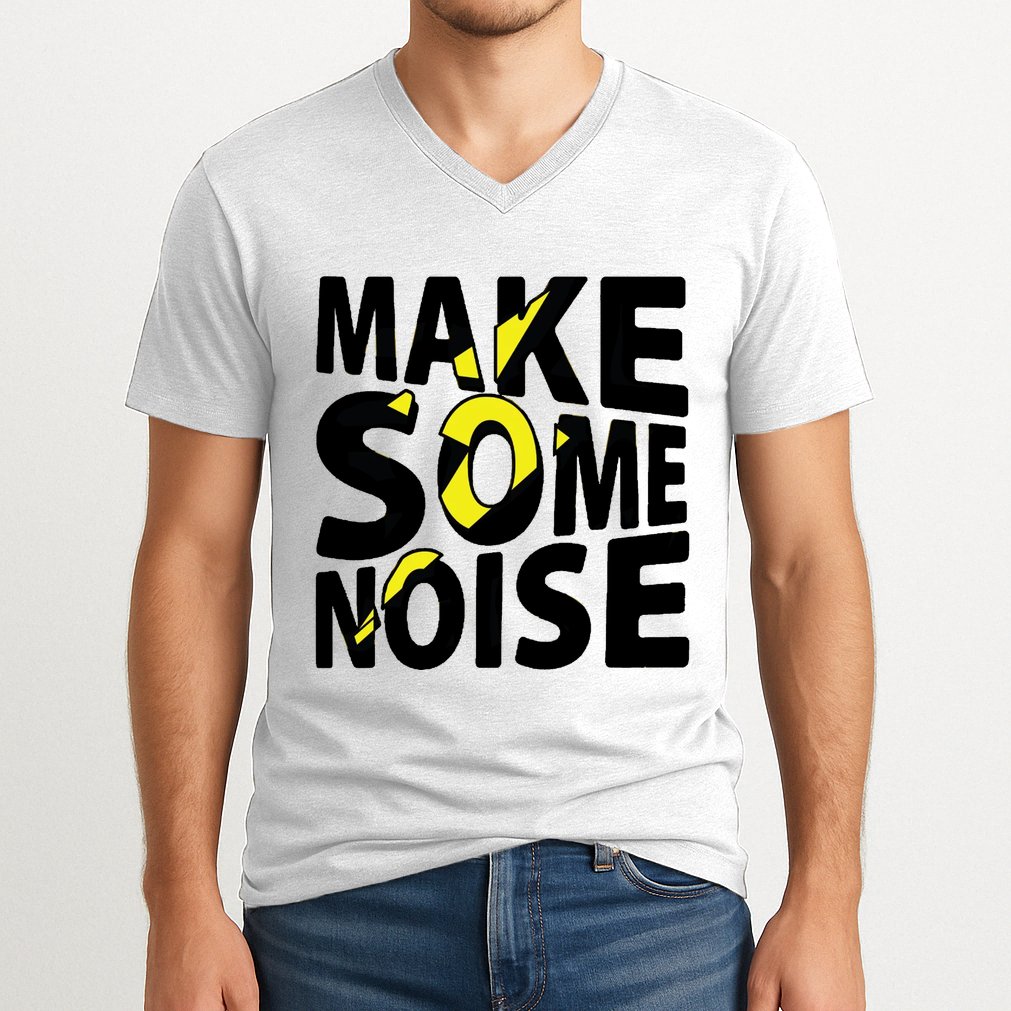 Make Some Noise Flash V-Neck T-Shirt