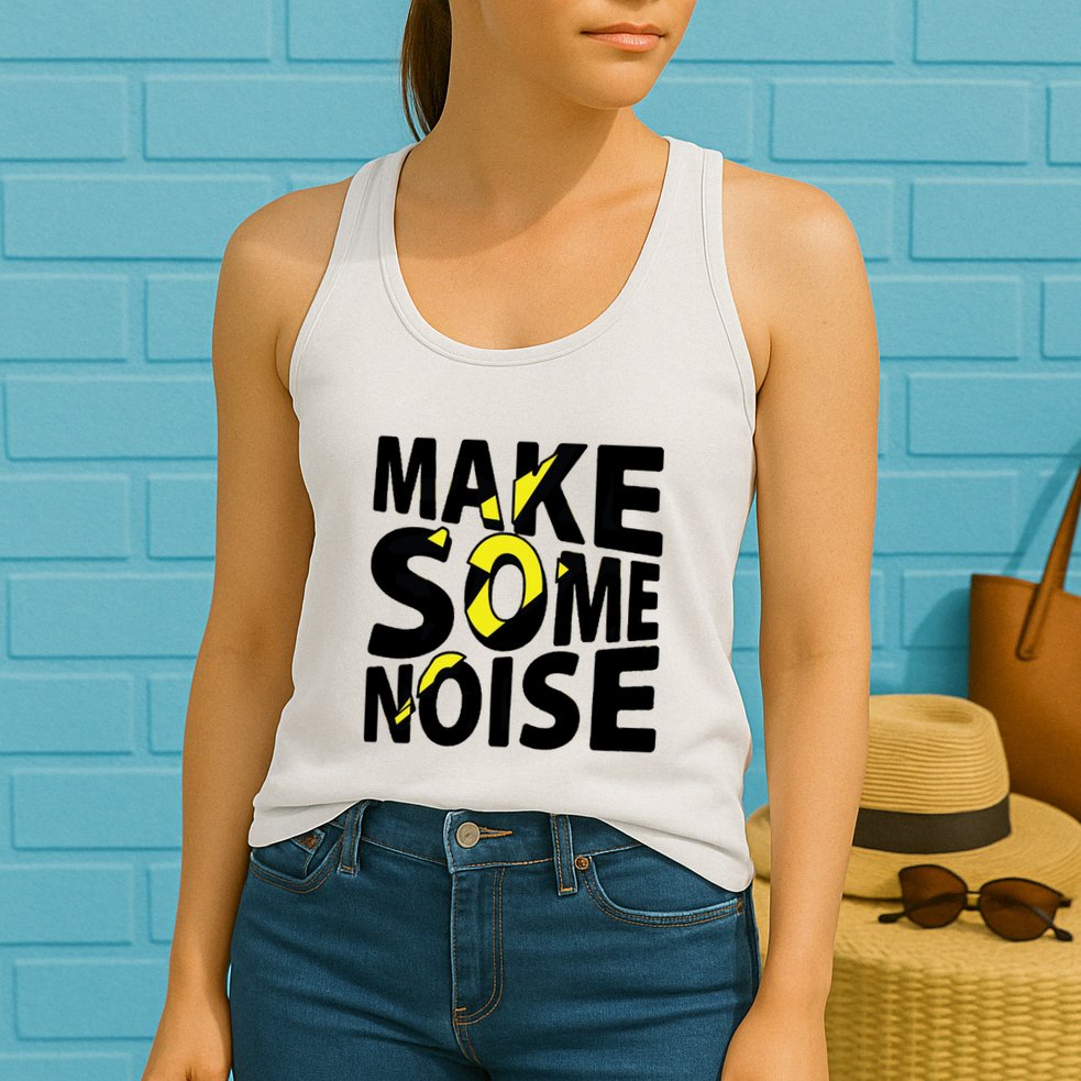 Make Some Noise Flash Womens Tank Top