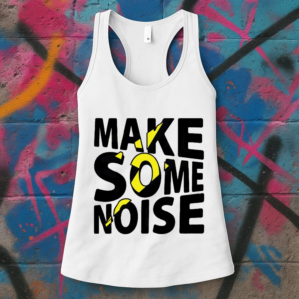 Make Some Noise Flash Womens Tank Top