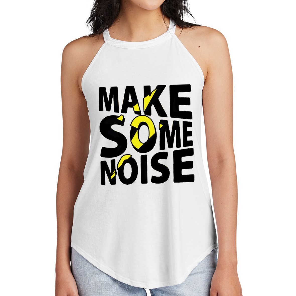 Make Some Noise Flash Women's Perfect Tri Rocker Tank