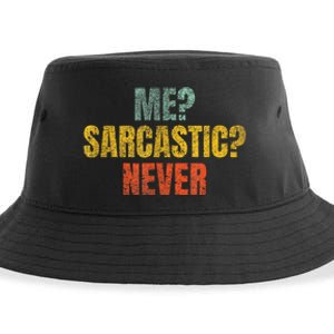 Me Sarcastic Never Funny Sarcasm Sustainable Bucket Hat