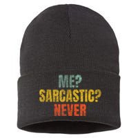 Me Sarcastic Never Funny Sarcasm Sustainable Knit Beanie