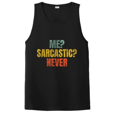 Me Sarcastic Never Funny Sarcasm PosiCharge Competitor Tank