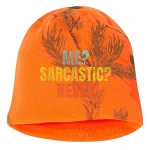 Me Sarcastic Never Funny Sarcasm Kati - Camo Knit Beanie