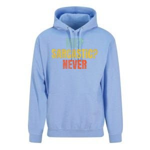 Me Sarcastic Never Funny Sarcasm Unisex Surf Hoodie