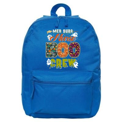 Med Surg Nurse Boo Crew Rn Squad Halloween Matching Gift 16 in Basic Backpack