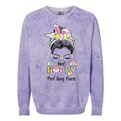 Med Surg Nurse Easter Bunny Med Surg Nurses Easter Day Funny Colorblast Crewneck Sweatshirt