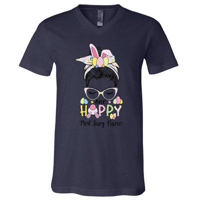 Med Surg Nurse Easter Bunny Med Surg Nurses Easter Day Funny V-Neck T-Shirt