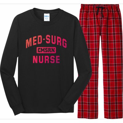 Medical Surgical Nursing Gift Cmsrn Med Surg Nurse Gift Long Sleeve Pajama Set