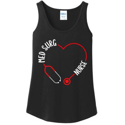 Med Surg Nurse Stethoscope Med Surg Nursing Essentials Ladies Essential Tank