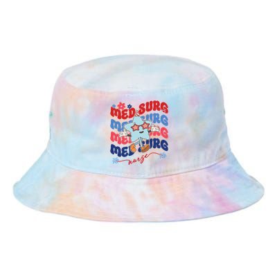 Med Surg Nurse Patriotic American 4th Of July Tie Dye Newport Bucket Hat