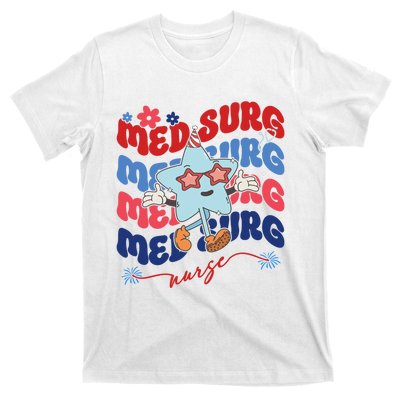 Med Surg Nurse Patriotic American 4th Of July T-Shirt